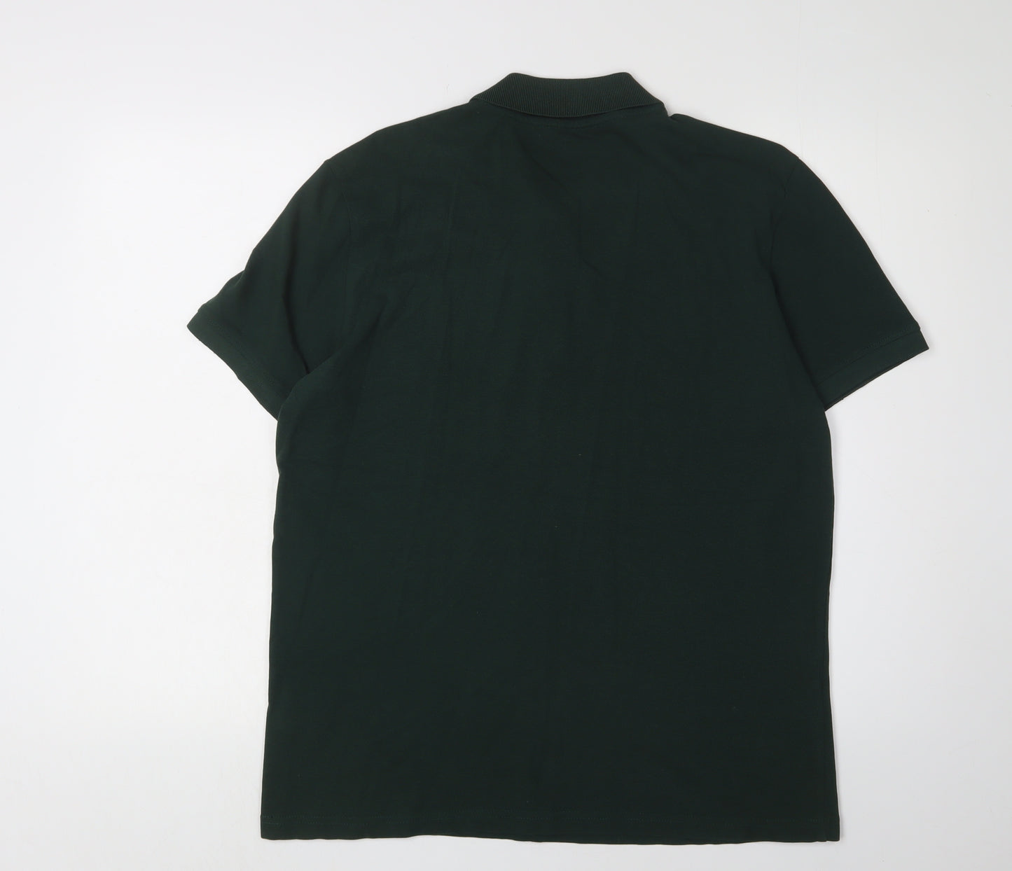 DeFacto Men's Green Polo Shirt M Short Sleeve Casual