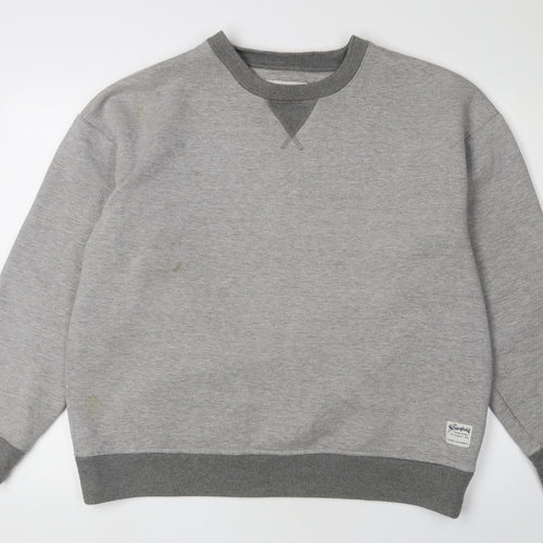 The Stronghold Men's Grey Crew Neck Sweatshirt L Pullover