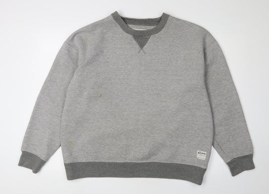 The Stronghold Men's Grey Crew Neck Sweatshirt L Pullover