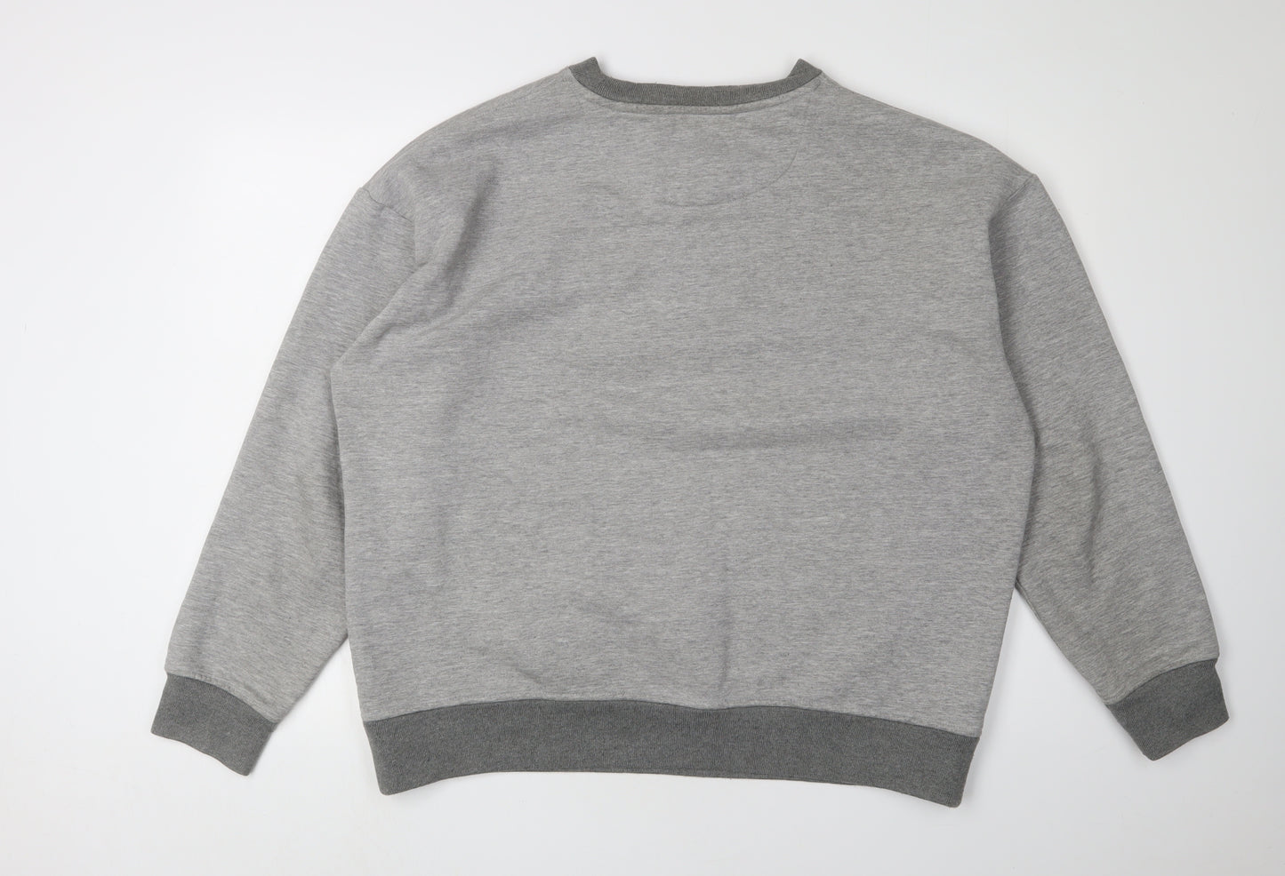 The Stronghold Men's Grey Crew Neck Sweatshirt L Pullover