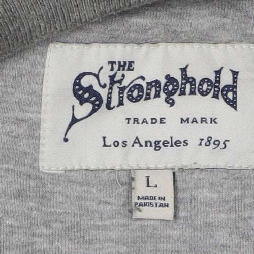 The Stronghold Men's Grey Crew Neck Sweatshirt L Pullover