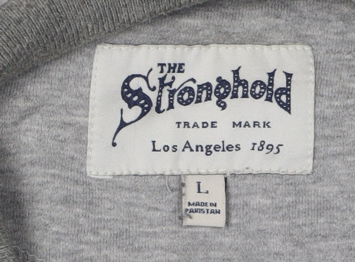 The Stronghold Men's Grey Crew Neck Sweatshirt L Pullover