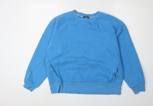 Marks and Spencer Women's Blue Size 14 Pullover Sweatshirt