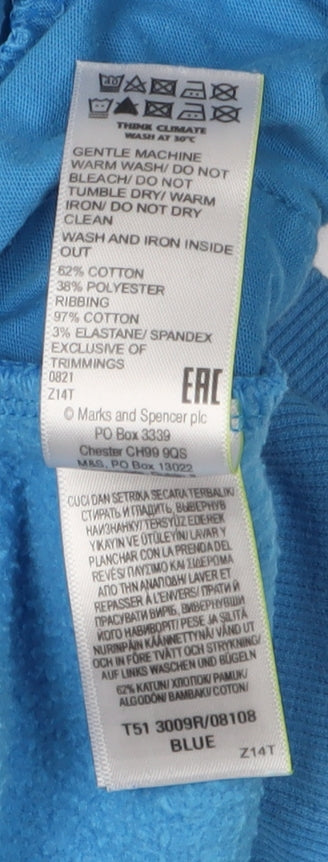 Marks and Spencer Women's Blue Size 14 Pullover Sweatshirt