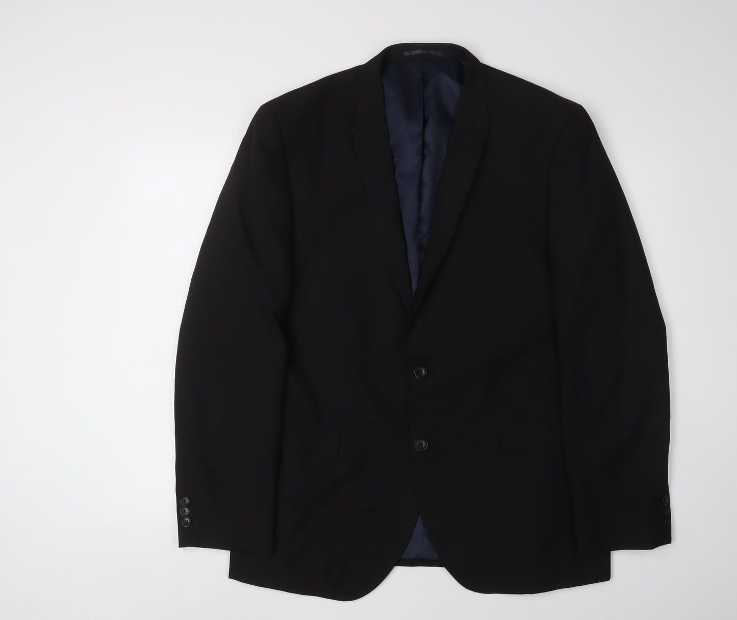 Next Men's Black Blazer - Regular Fit 44R