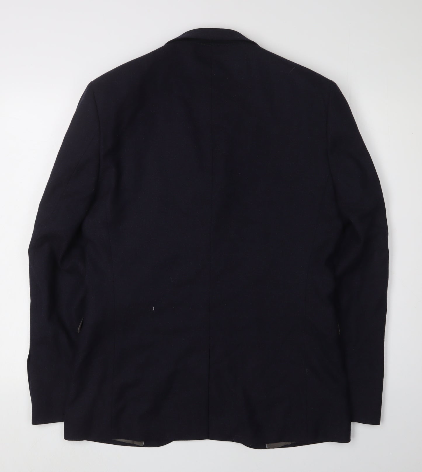 Next Men's Blue Wool Blazer - 40R, Formal, Business