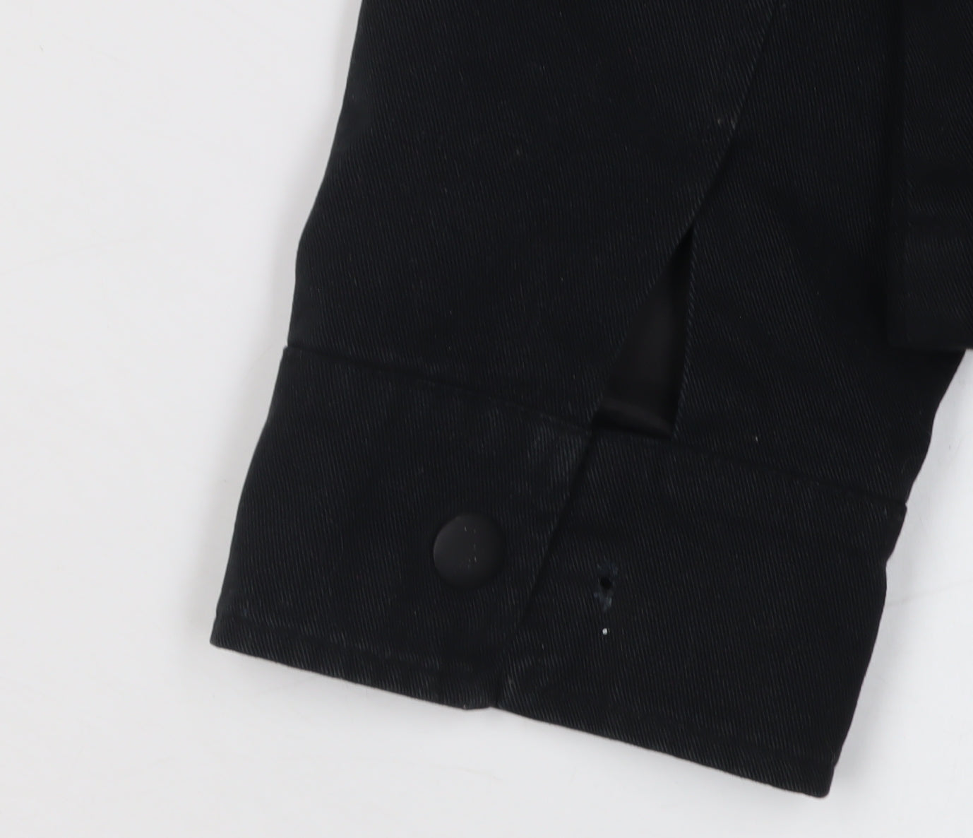 Topman Men's Black Button-Up Shirt M Cotton