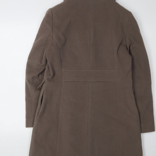 Marks and Spencer Women’s Brown Wool Blend Pea Coat Size 12