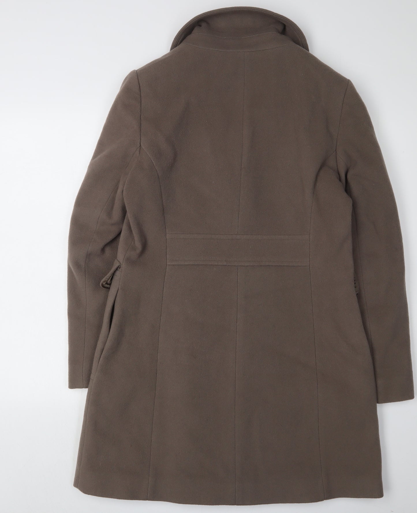 Marks and Spencer Women’s Brown Wool Blend Pea Coat Size 12