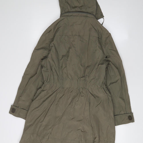 Marks and Spencer Women's Green Parka Jacket Size 8