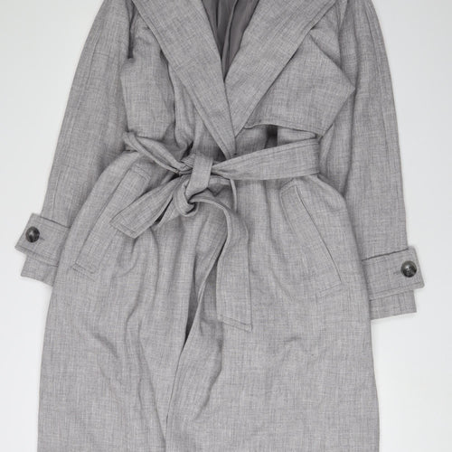 Next Women's Grey Trench Coat, Size 20, Belted