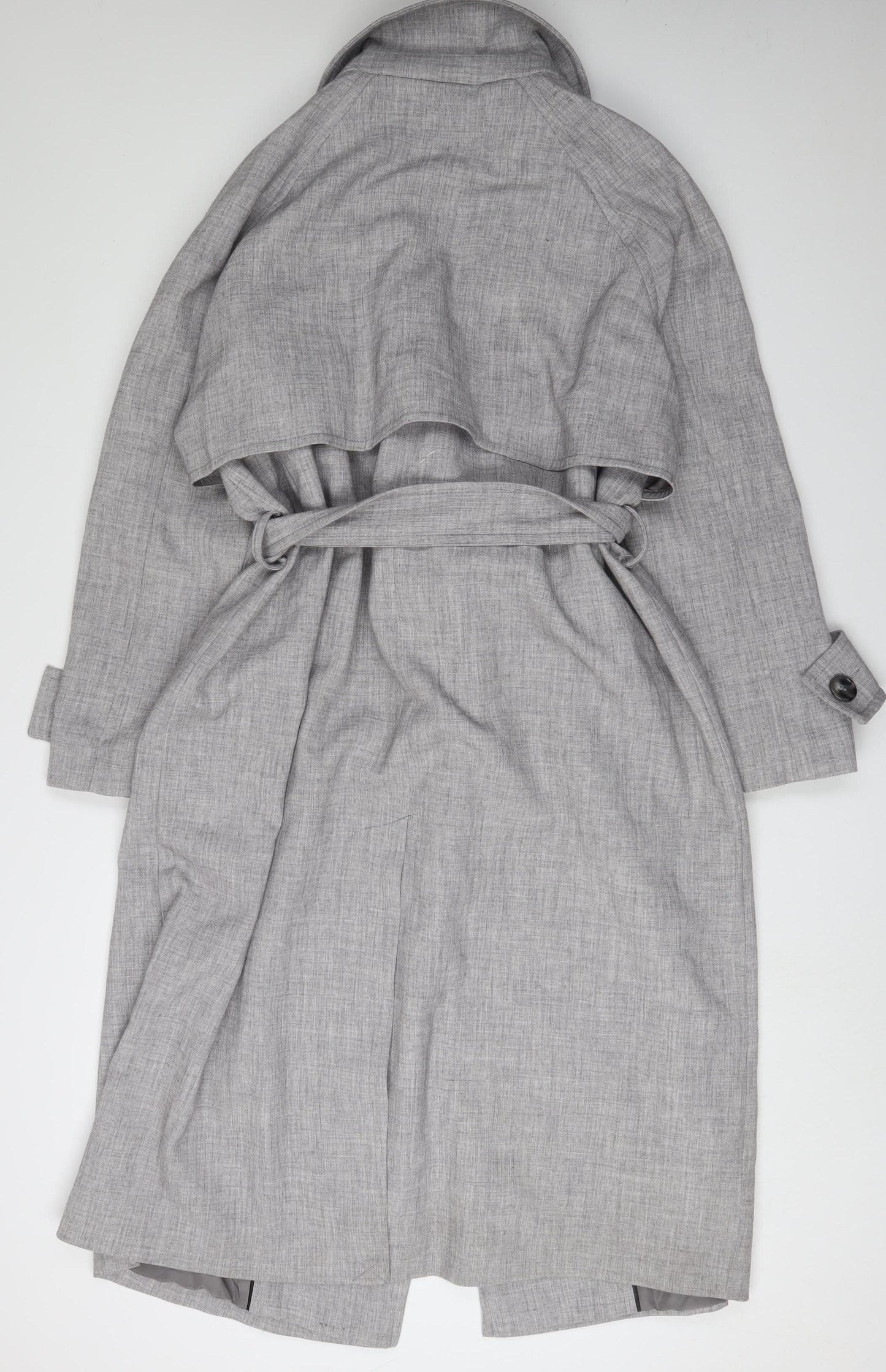 Next Women's Grey Trench Coat, Size 20, Belted