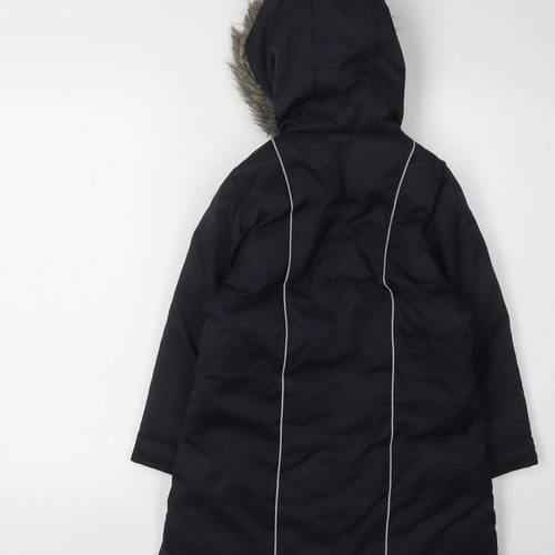Next Boys Black Parka Coat 5-6 Years