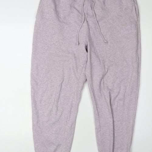 H&M Women’s Purple Joggers, Size L, Casual Comfort