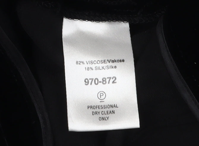 Next Black Wide-Leg Women's Trousers, Size 8