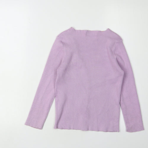 Stradivarius Women's Purple Cardigan S V-Neck