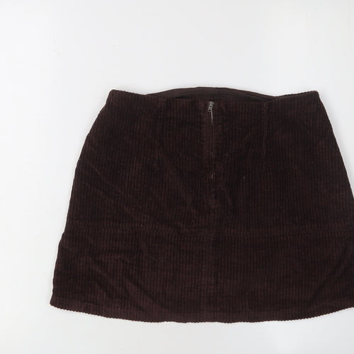 Asos Women's Brown Corduroy Skirt Size 8