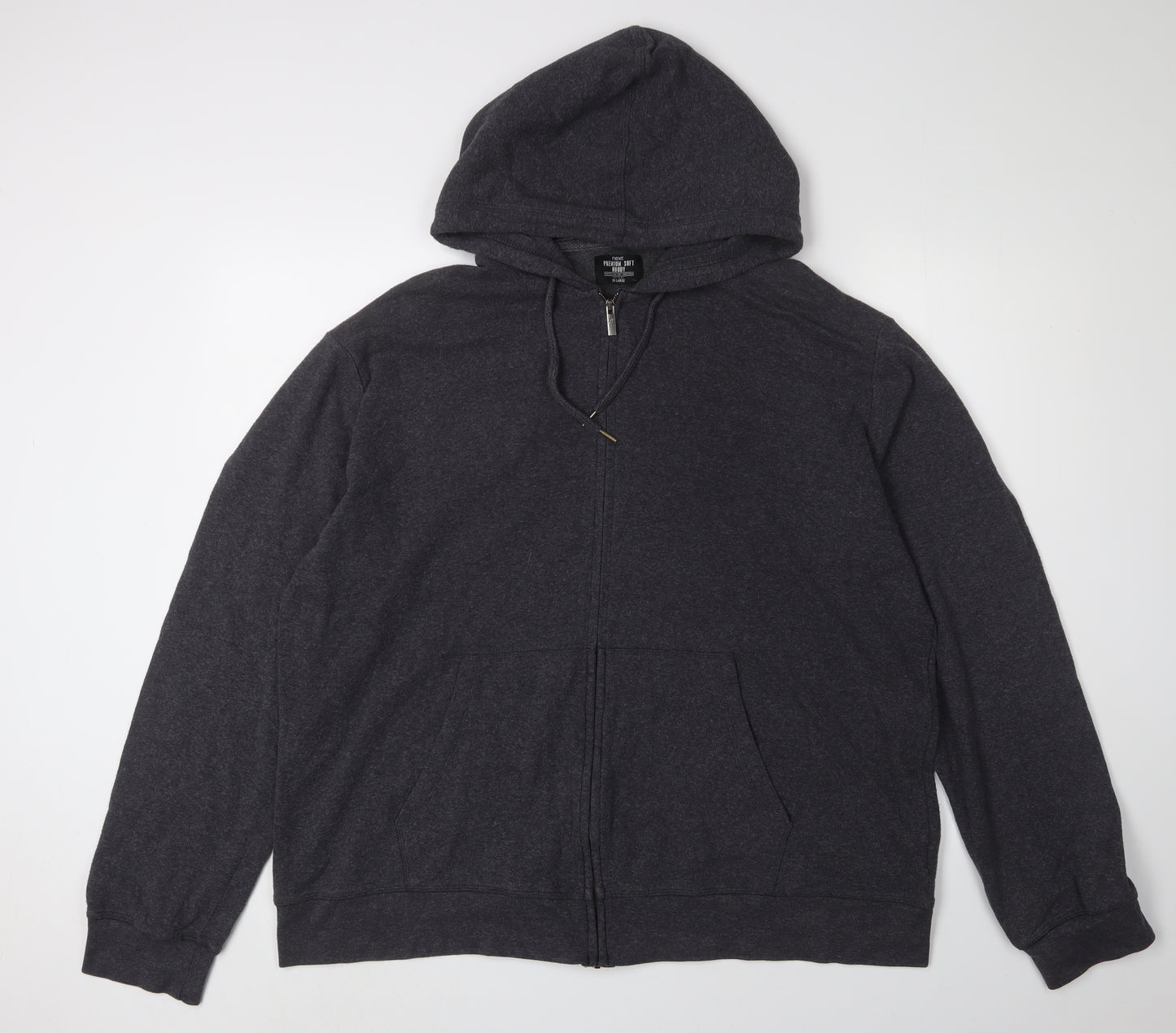 Next Men's Black Full Zip Hoodie XXL