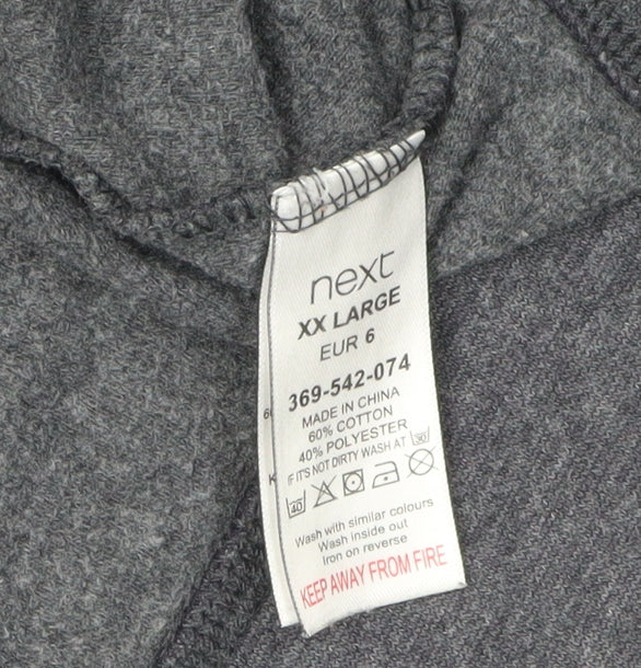 Next Men's Black Full Zip Hoodie XXL