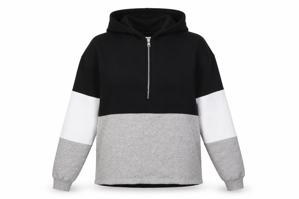 Front view of PRETTYLITTLETHING Women's Colourblock Hoodie