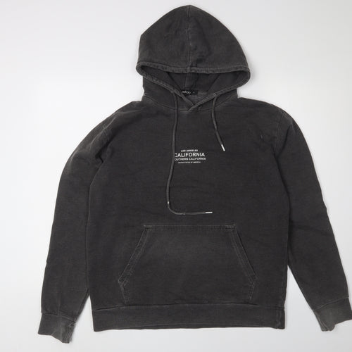 Boohoo Men’s Black Pullover Hoodie Size S