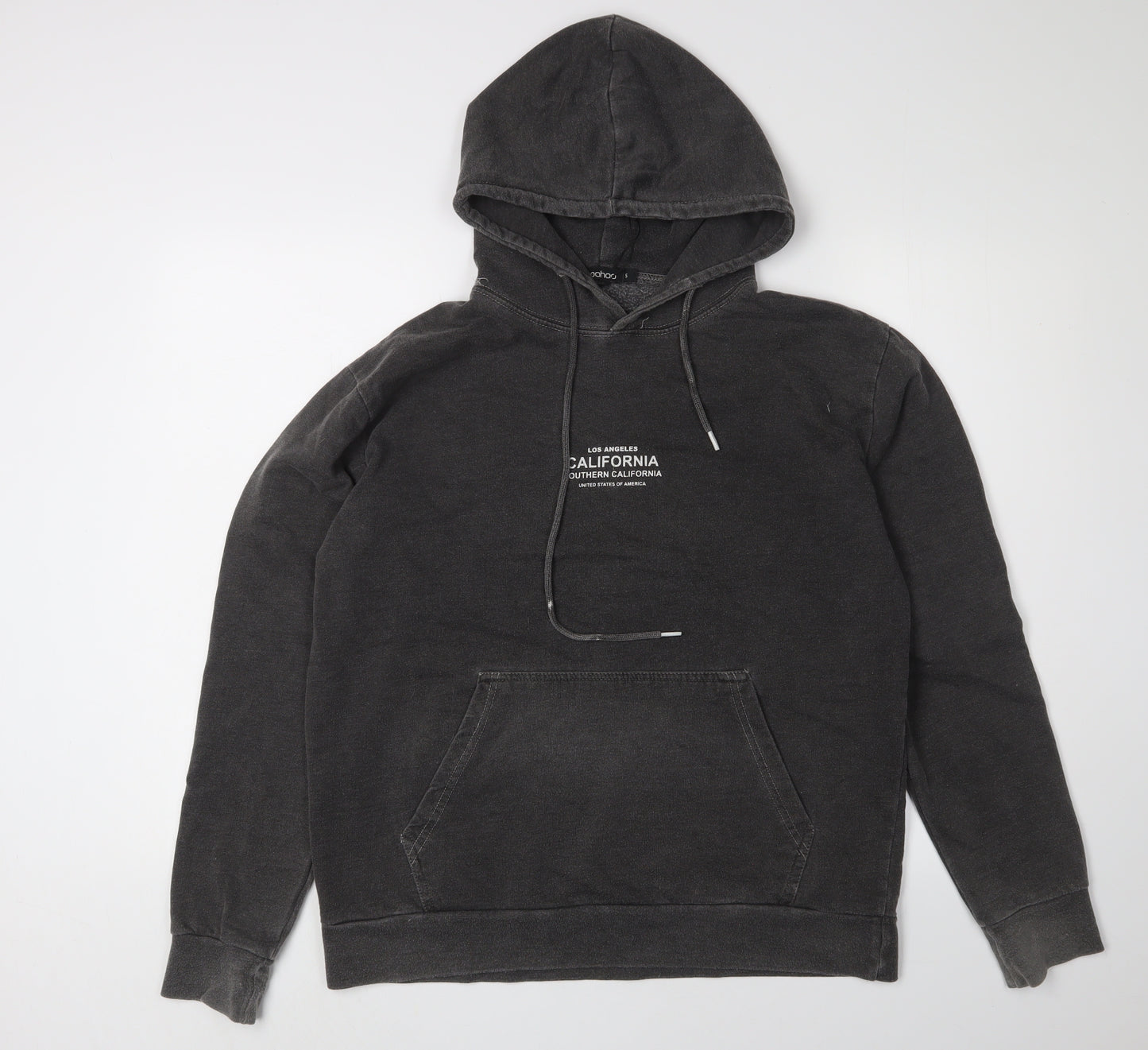 Boohoo Men’s Black Pullover Hoodie Size S