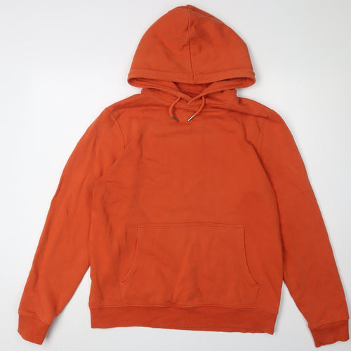 New Look Men's Orange Pullover Hoodie M