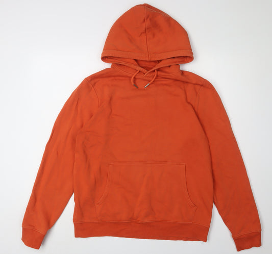 New Look Men's Orange Pullover Hoodie M