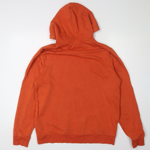 New Look Men's Orange Pullover Hoodie M