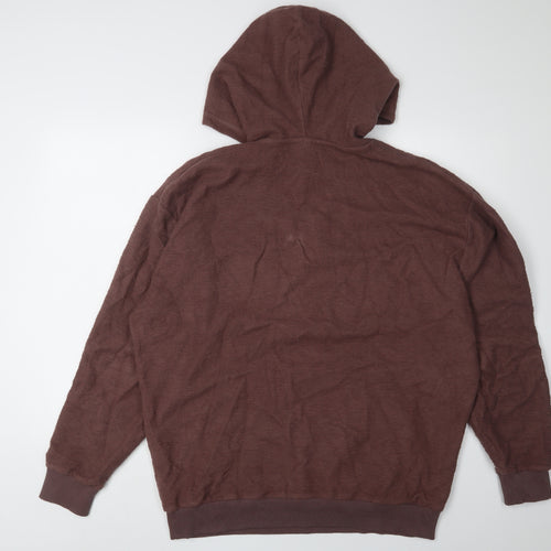 ASOS Design Brown Men's Hoodie M Pullover Graphic