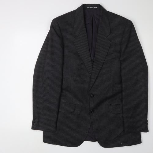 Debenhams Men's Black Striped Suit Jacket, 40 Regular
