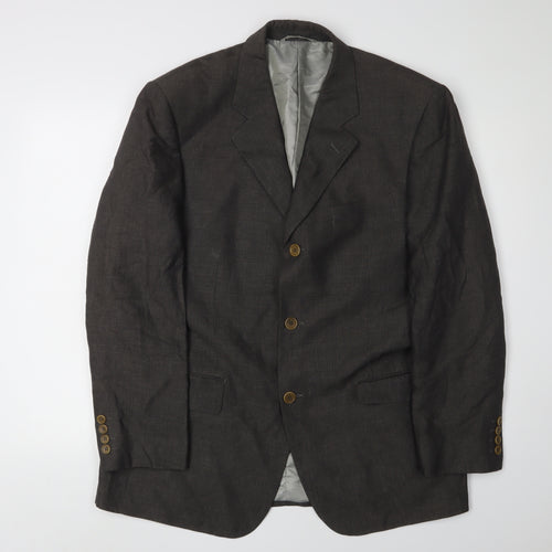 Pierre Cardin Men's Grey Blazer, 50C, Single-Breasted
