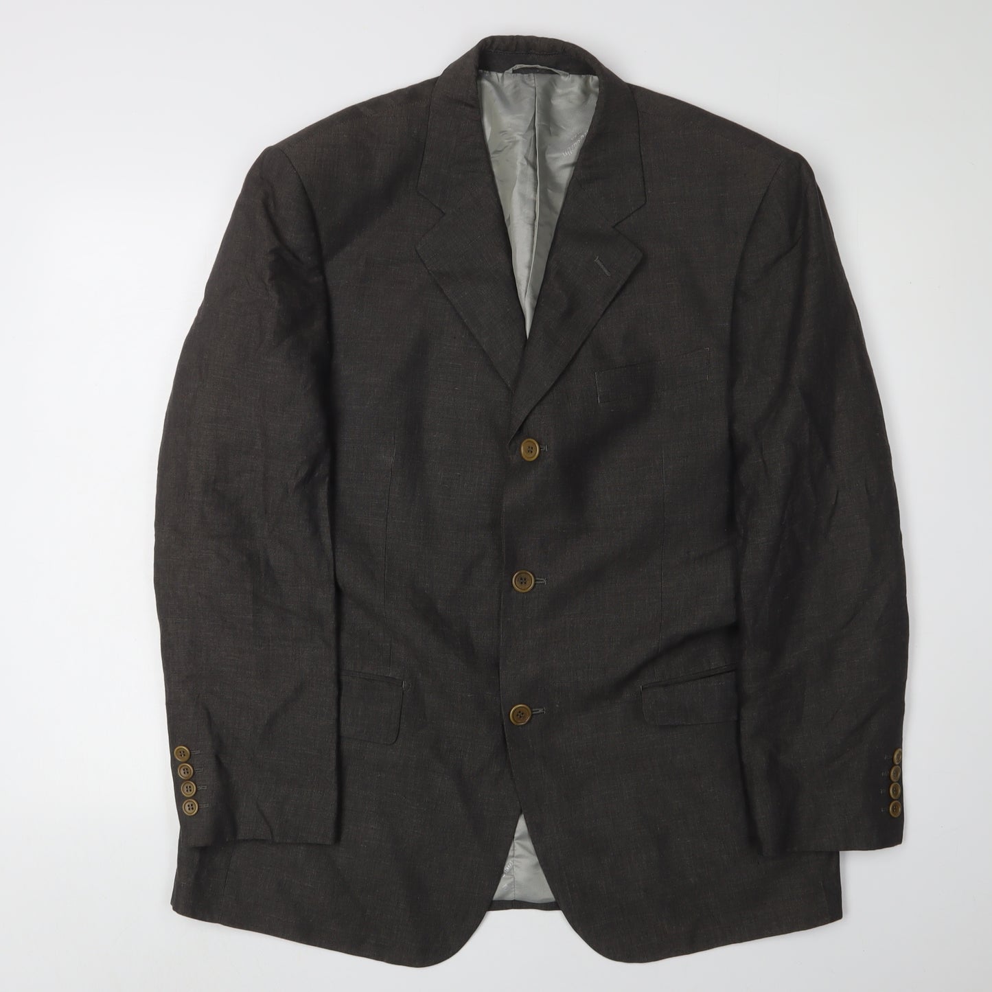 Pierre Cardin Men's Grey Blazer, 50C, Single-Breasted