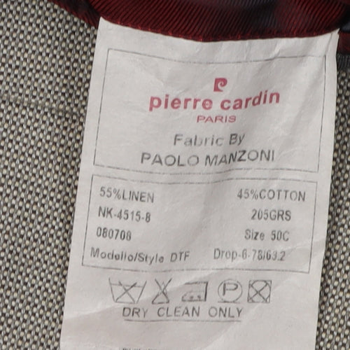 Pierre Cardin Men's Grey Blazer, 50C, Single-Breasted