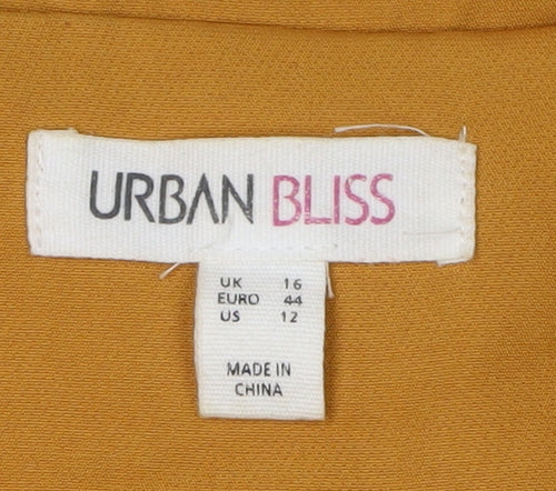 Urban Bliss Yellow Women's Blazer Size 16