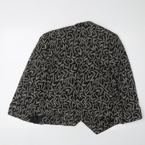 Principles Women’s Black Geometric Blazer Size 12