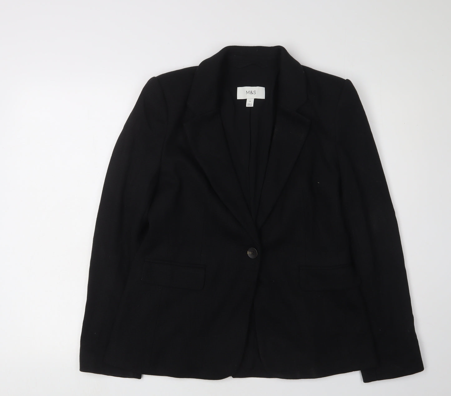 Marks and Spencer Black Women's Suit Jacket Size 10