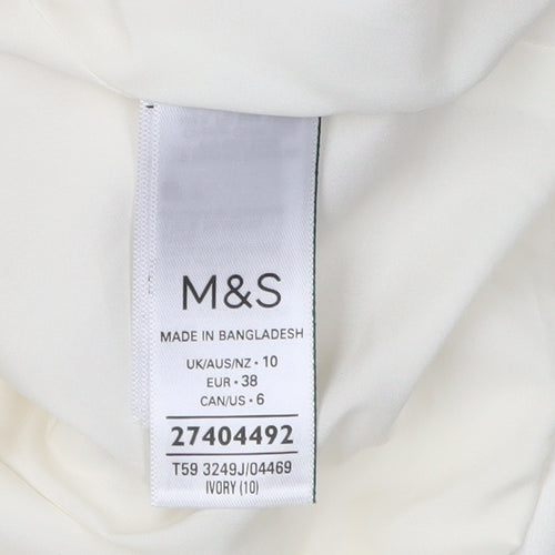 Marks and Spencer Women's Ivory Basic Jacket Size 10