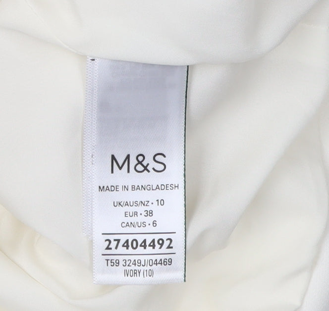 Marks and Spencer Women's Ivory Basic Jacket Size 10