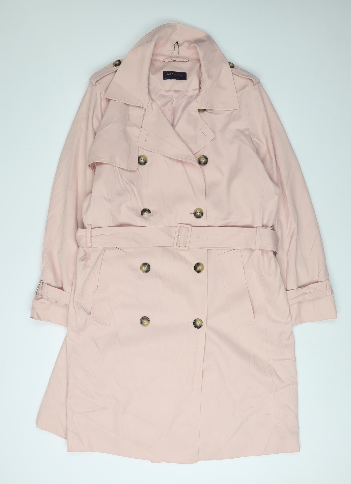 Marks and Spencer Women’s Pink Trench Coat Size 20