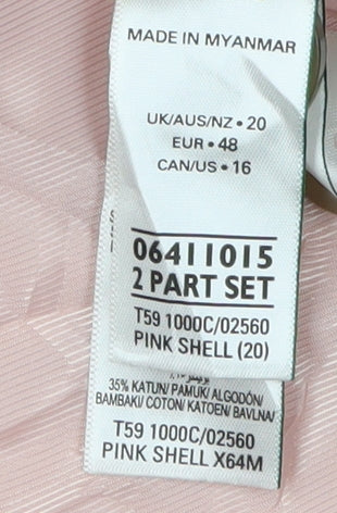 Marks and Spencer Women’s Pink Trench Coat Size 20