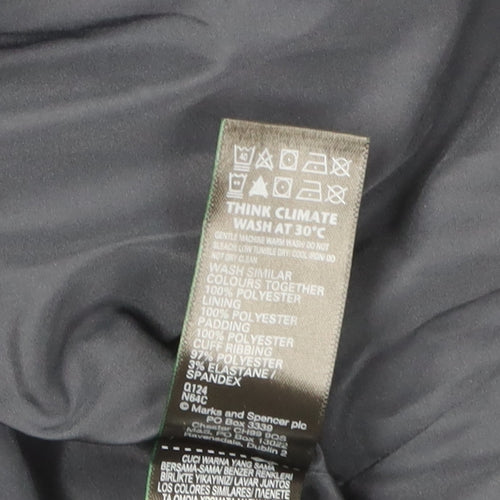 Marks and Spencer Women's Black Puffer Coat Size 18