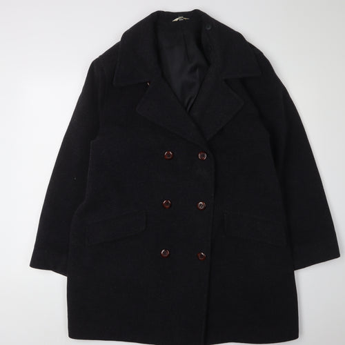 Klass Women's Black Pea Coat Size 20 Formal Wool