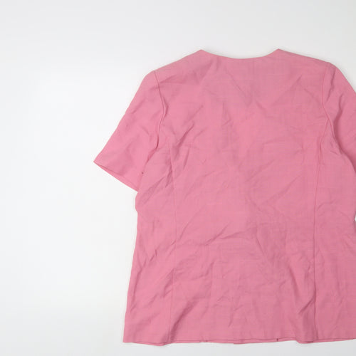 GTC Collection Women's Pink Double-Breasted Jacket