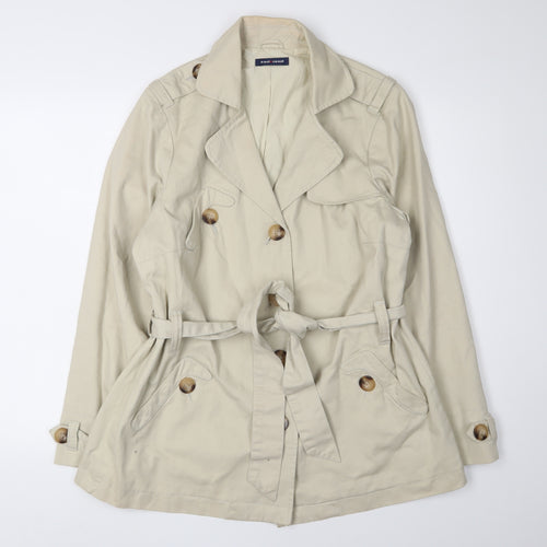 Evans Women's Beige Trench Coat Size 16