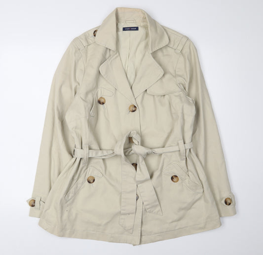 Evans Women's Beige Trench Coat Size 16