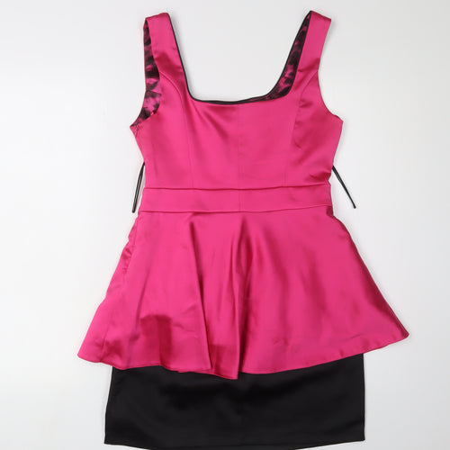 Unique Boutique Women's Pink Fit & Flare Dress