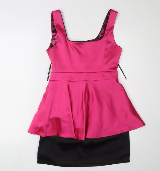 Unique Boutique Women's Pink Fit & Flare Dress