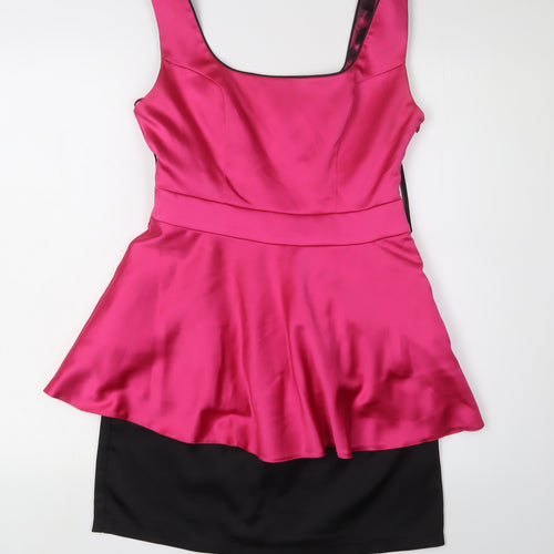 Unique Boutique Women's Pink Fit & Flare Dress