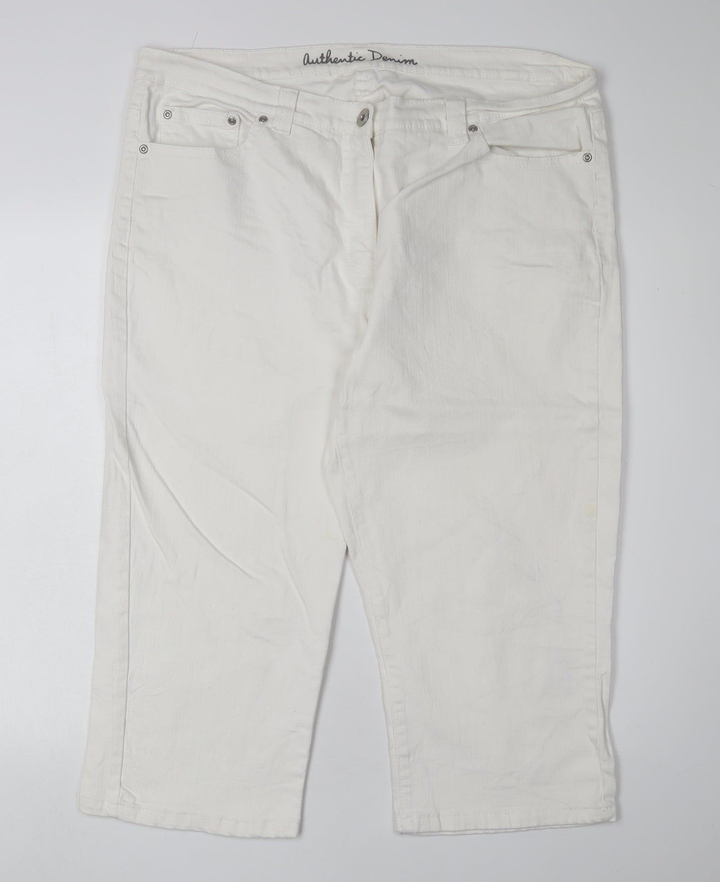 BHS Women's White Straight Jeans Size 18